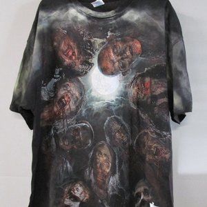 The Walking Dead Zombies Black T-shirt 2 XL